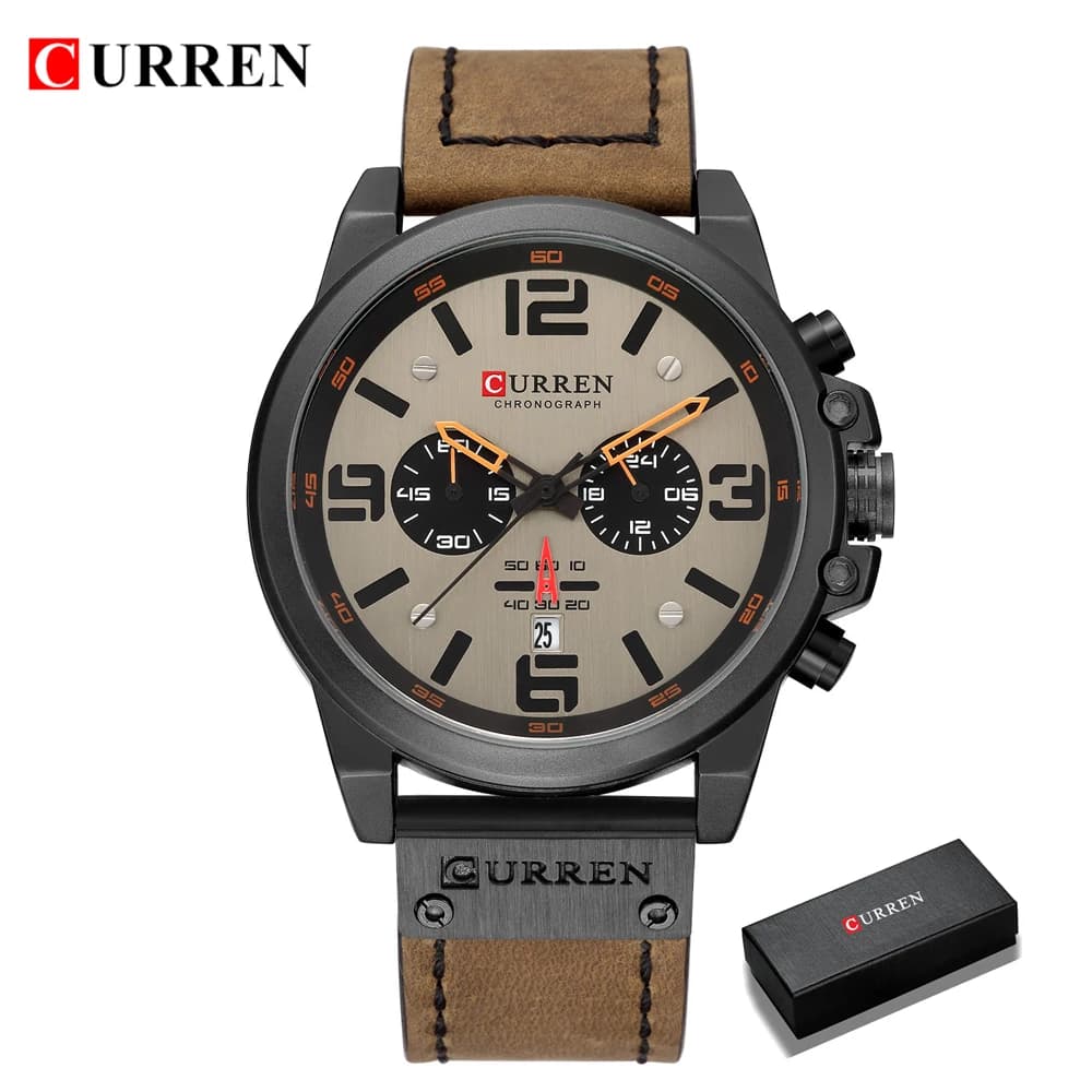 CURREN Quartz Men's Leather Wristwatch - Image 8