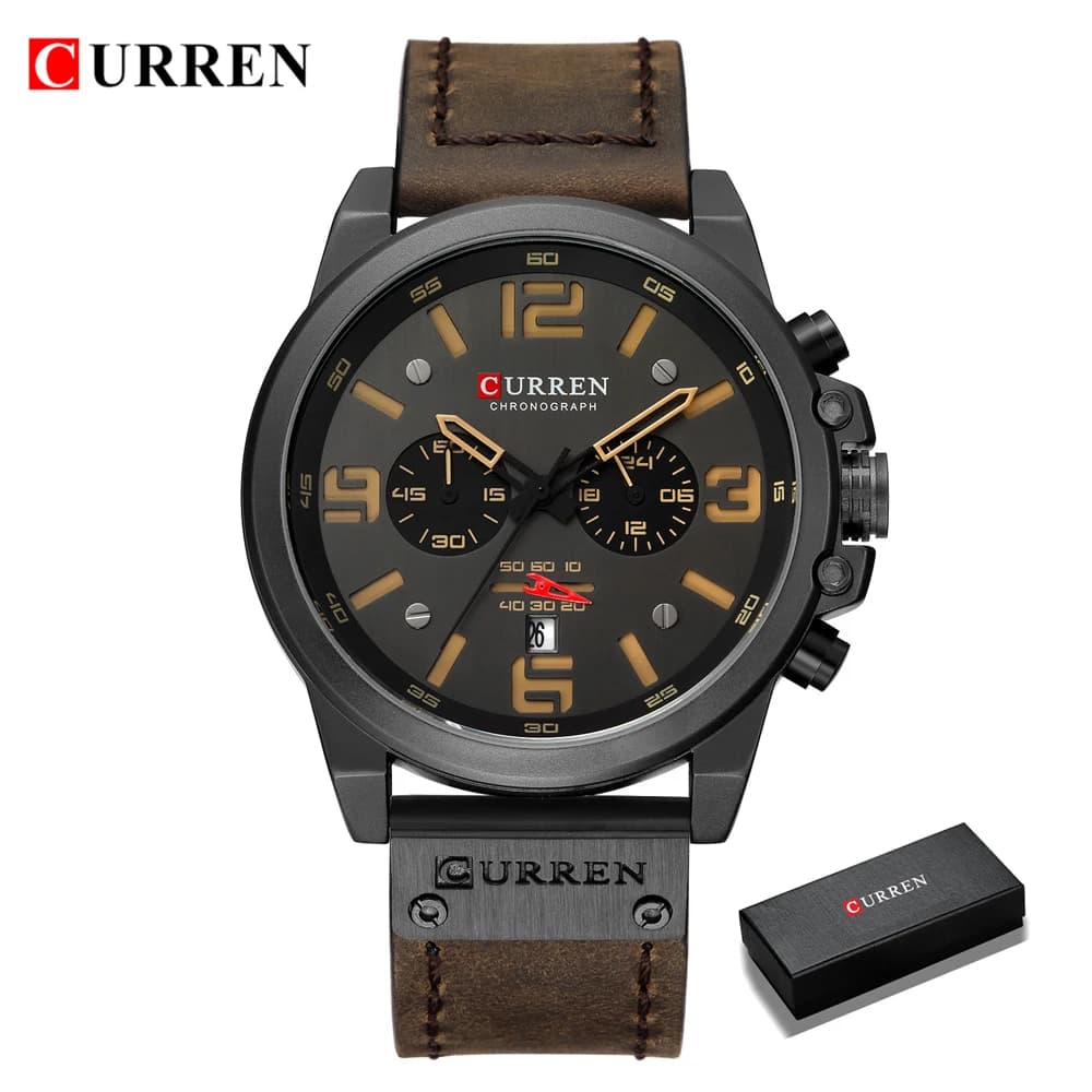 CURREN Quartz Men's Leather Wristwatch - Image 9