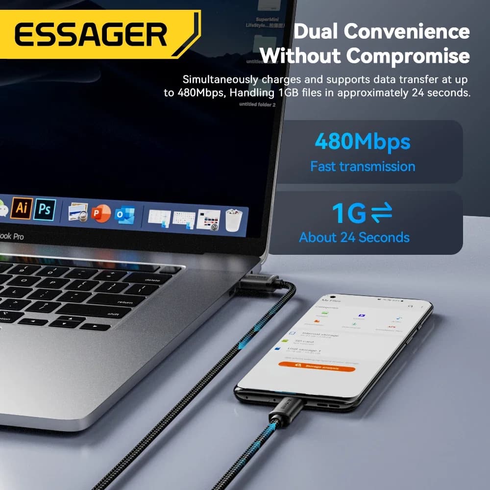 Essager Micro USB Cable 2A Fast Charging - Image 5